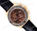 Replica Rolex Daytona Watch Rose Gold Case / Chocolate Dial / Black Ceramic Bezel